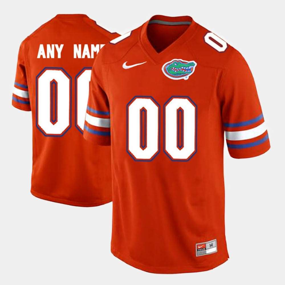 Men's NCAA Florida Gators Customize #00 Stitched Authentic Nike Orange Limited College Football Jersey NGO8665SE